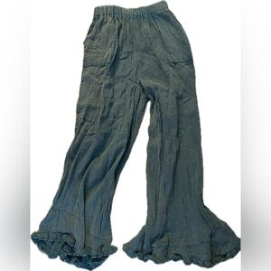 Umgee Teal Textured Pants